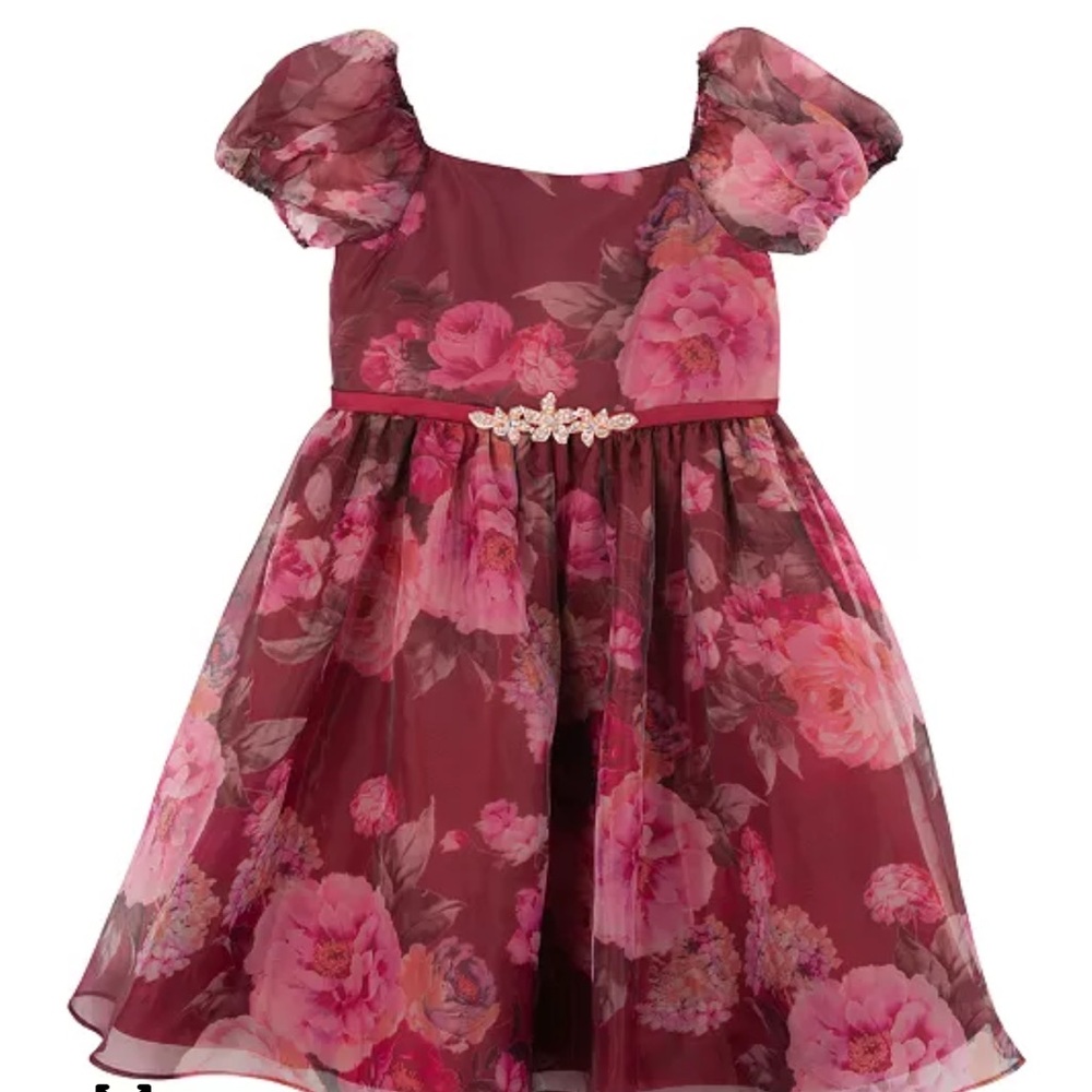 Rare Editions Pink Floral Dress